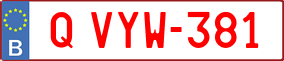 Trailer License Plate